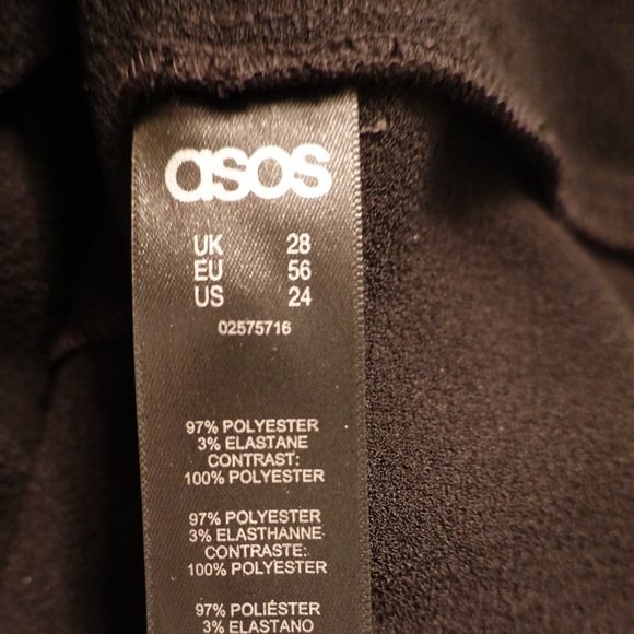 (NWOT) ASOS Curve Black/Cream 3/4 Sleeve Midi Shift Dress 24W - Picture 10 of 10